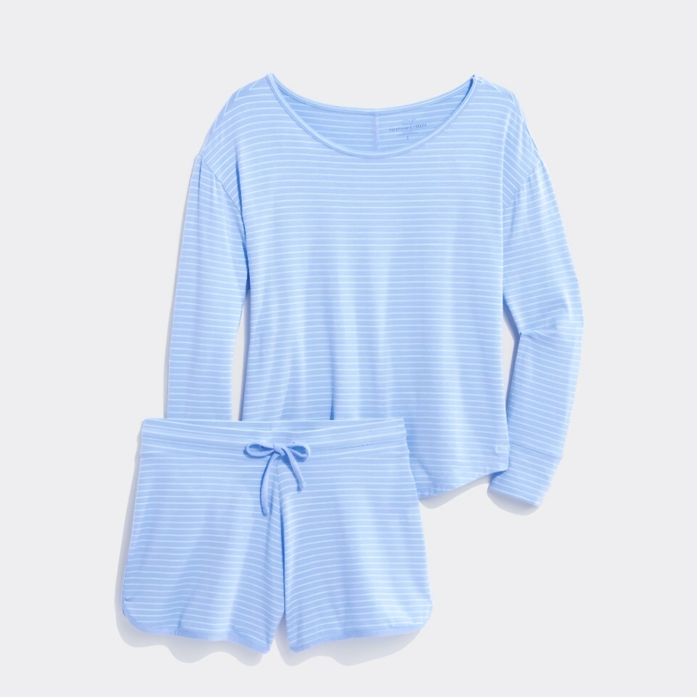 Vineyard Vines Super-Soft Striped Knit Lounge Set Size XS